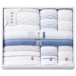 【ギフト対応無料】触れる和 伊予の漣 今治タオルセット (IY-5450) ※送料無料(北海道・沖縄は除く)