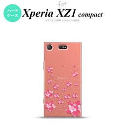 【SO02K】【スマホケース/スマホカバー】【エクスペリア XZ1】SO02K スマホケース Xperia XZ1 Compact SO-02K カバー エクスペリア XZ1 花柄・サクラ（B） ピンク(B) nk-so02k-186【メール便送料無料】