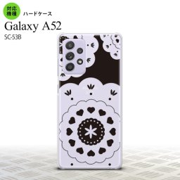 SC-53B GalaxyA52 ケース ハードケース レース クリア 黒 おすすめ 人気 2021年 春夏発売 nk-sc53b-1482