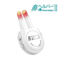 鼻ヘルパー2[花粉対策 鼻詰まり 花粉 黄砂 アレルギー くしゃみ 鼻水 ほこり 薬不要 家庭用 鼻ケア 大人 子供 健康 便利グッズ シンプル 簡単 充電式 光 照射 近赤外線 赤色光 赤色LED]