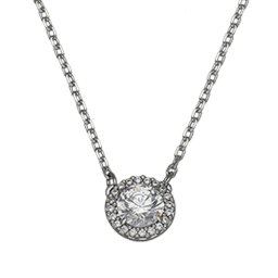 スワロフスキー swarovski ネックレス ペンダント アクセサリー 5648986 Una Angelic ラウンドカット レディース ホワイト+シルバー