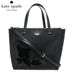 ケイト・スペード アウトレット kate spade トートバッグ WKRU5580-001 small kona / dawn place embellished ナイロン×ビジュー 2WAY トート (001)black:ブラック