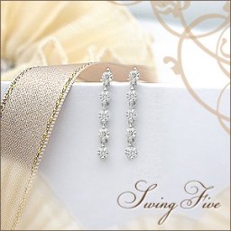 【完全無色透明Fカラー】【大特価】K18YG/PG/WG【0.5ct】10石 ダイヤモンドピアス スウィングダイヤモンドピアス ［SIクラス F～Dカラー 無色透明 GOOD～VERYGOOD］ハートアンドキューピット トリロジーダイヤモンド ラインダイヤモンド 誕生日 記念日 10周年 母の日 ギフト【送料無料】   LP-416B