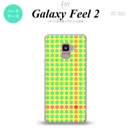 Galaxy Feel 2 ギャラクシー フィール 2 SC-02L スマホケース カバー ハードケース 花十時 緑×黄色 nk-sc02l-1356[スマホ,スマホケース,スマホカバー,ケース,カバー,ジャケット]