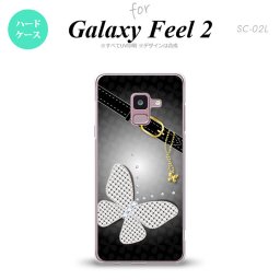 Galaxy Feel 2 ギャラクシー フィール 2 SC-02L スマホケース カバー ハードケース バタフライ・蝶(E) 黒 nk-sc02l-324[スマホ,スマホケース,スマホカバー,ケース,カバー,ジャケット]