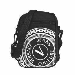 ヴェルサーチェ ジーンズ クチュール VERSACE JEANS COUTURE バッグ ショルダーバッグ 斜め掛けバッグ E1YWAB83 MI9 NERO+BIANCO ブラック+ホワイト