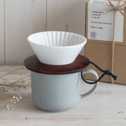 【ギフト対応無料】おひとりさまコーヒーセット ホワイト&マットグレー ※送料無料(北海道・沖縄は除く)