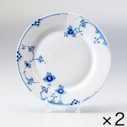 2個セット ロイヤルコペンハーゲン ブルーエレメンツ プレート フラットプレート 21cm 2589621 1017486 【スペシャルラッピング660円(別売り)】 北欧食器 洋食器 送別会 誕生日 お中元 還暦祝い 結婚祝い 結婚式 高級 父の日 母の日 即日発送 ホワイトデー