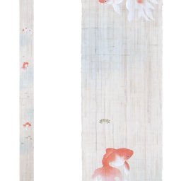 タペストリー 麻100％ 細タペ「金魚」Ts-615 10×170cm