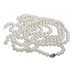 花珠真珠に匹敵！花珠貝パールネックレス超ロングネックレス7.0mm/200cm【6月誕生石真珠】【レディース,激安,特価,通販】