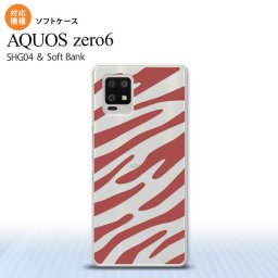 SHG04 SHG04 ZERO6 AQUOS zero6 スマホケース ソフトケース ゼブラ 赤 メンズ レディース nk-zero6-tp023