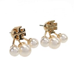 トリーバーチ ピアス TORY BURCH KIRA 153672 700 TORY GOLD-CREAM ゴールド系 ホワイト系