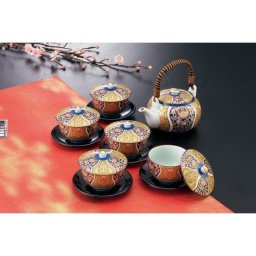 【ギフト対応無料】錦金爛手 P・C茶托付番茶器揃 (919087) ※送料無料(北海道・沖縄は除く)