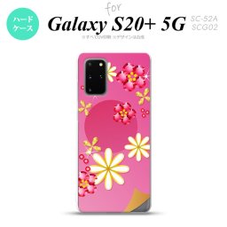SC-52A SCG02 Galaxy S20+ 5G スマホケース ハードケース 花柄 ミックス E ピンク メンズ レディース nk-s20p-307