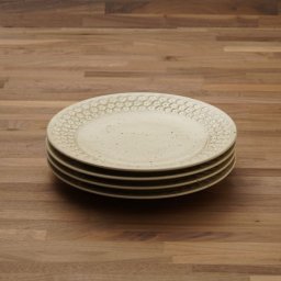 フラワースタンプ　コットン 大皿 4枚 食器セット 日本製 25.5 cm 箱入 パスタ皿 ワンプレート 粉引 刷毛目 cotton inka 印花 8.0皿 ギフト プレゼント 美濃焼