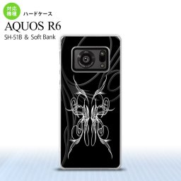 SH-51B AQUOS R6 AQUOS R6 スマホケース ハードケース ピンスト 黒 白 メンズ レディース nk-r6-1243