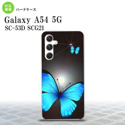 Galaxy A54 5G Galaxy A54 5G スマホケース 背面ケース ハードケース バタフライ 蝶 B 黒 2023年 5月発売 nk-a54-214