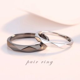 リング ペアリング ダイヤカット 単品 菱形 シルバー ブラック 全4種 メンズ レディース ユニセックス 石なし ミラーカット 指輪 アクセサリー おしゃれ 上品 シンプル 女性 男性 結婚指輪 バレンタインデー ホワイトデー お祝い 誕生日 記念日 ギフト プレゼント 贈り物