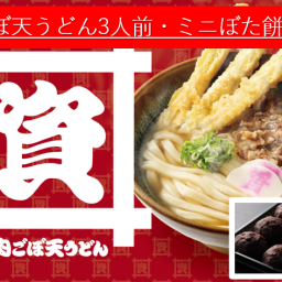 お中元 御歳暮 プレゼント ギフト 父の日 母の日 資さんうどん 冷凍 肉ごぼ天うどん3人前冷凍ぼた餅6個入1箱【送料無料】【熨斗対応あり】うどん その他和菓子