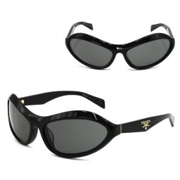 プラダ サングラス PRADA 0PRA20SF 16K5S0 63 サングラス メンズ レディース ユニセックス ブラック ダークグレー