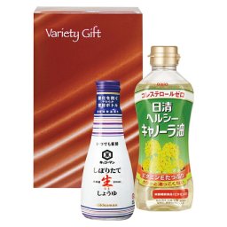 キッコーマン生しょうゆ＆日清キャノーラ油　ER4-0010-03　ギフト　お盆　贈答品　記念品　景品　自宅用　七五三　２次会　お年賀　お土産