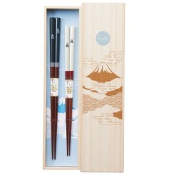 【ギフト対応無料】桐箱入 富士山 ペア 箸 日本製 made in Japan イシダ 箸ギフト ※送料無料(ポスト投函)