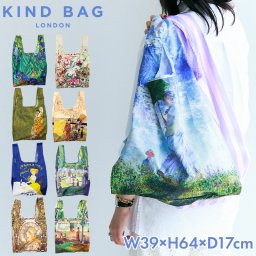 公式 カインドバッグ KIND BAG ミュージアム コレクション エコバッグ 絵画シリーズ 折りたたみ コンパクト メンズ レディース レジ袋 買い物袋 ECO かばん 鞄 マチ付き 大容量 ショッピングバッグ エコ サスティナブル 洗える おしゃれ