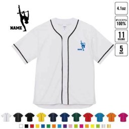 新体操・クラブ  名入れベースボールシャツ BBシャツ レイヤードシャツ 野球 チームウェア   野球 甲子園 B系 ストリート系