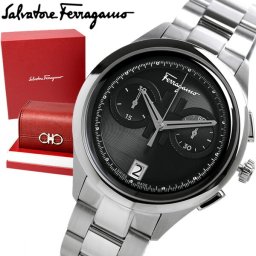 SalvatoreFerragamo サルヴァトーレフェラガモ 腕時計 メンズ ブランド プレゼント シルバー ブラック クロノグラフ sfyi00321