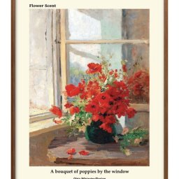 花の香りシリーズ オリジナル商品 Olga Wisinger-Florian A3 サイズ ポスター アート おしゃれ 絵画 インテリア 北欧 イラスト マット紙 艶消し アートパネル 額 フレーム デザイン 壁掛け ギフト 新築祝い ディスプレイ 引越し祝い　新生活　空間デザイン 