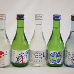日本酒生貯蔵300シリーズ 5本セット(喜久水 生貯蔵酒本醸造(長野県) 金しゃち酒造 金鯱本醸造生貯蔵酒(愛知県) 宮崎本店 淡麗純米宮の雪(三重県) 土佐鶴酒造 本醸辛口生貯蔵酒ドライ(高知県) 岩村醸造 女城主特別本醸造生貯蔵酒(岐阜県)) 300