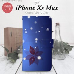iPhone XS Max 手帳型 スマホ ケース カバー アイフォン 雪（B)【アイフォーン XS マックス,iPhone,XS,Max,メール便 送料無料】