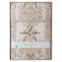 実りの秋の贈り物 ジャカード織カシミヤ入りウール毛布（毛羽部分） ヴァレンティノ･クリスティー 140×200cm