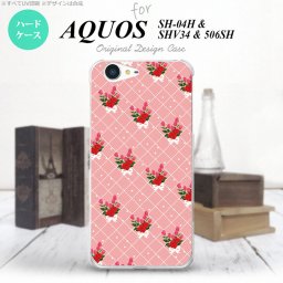 【SHV34】【スマホケース/スマホカバー】【アクオス セリエ】SHV34 スマホケース AQUOS SERIE SHV34 カバー アクオス セリエ 花柄・バラ（K） ピンク nk-shv34-266【メール便送料無料】