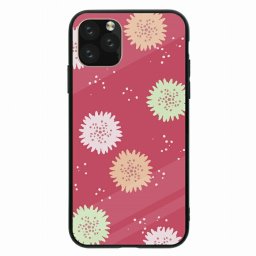 ラウンド型 ウルトラスリム 耐衝撃 背面ガラス 強化ガラス iPhone11対応ケース TPU ハードケース iPhone11ProMax iPhoneX/XS iPhoneXR iPhone8plus iPhone7 ケース北欧柄 ノルディック 総柄 和風 大人可愛い