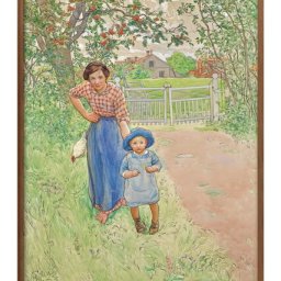 カール ラーション 紳士の皆様へご挨拶 A3 サイズ ポスター アート おしゃれ 絵画 インテリア 北欧 イラスト マット紙 艶消し アートパネル 額 フレーム デザイン 壁掛け ギフト 新築祝い ディスプレイ 引越し祝い　新生活　空間デザイン 