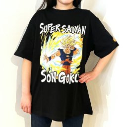 ドラゴンボール 超元気玉 Tシャツ(ブラック) 悟空 3Lサイズ アパレル ジャンプ