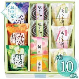 涼菓 詰め合わせ ギフト 河内駿河屋 涼彩菓 水ようかん わらび餅 ゼリー セット 和菓子 洋菓子 スイーツ 贈り物 お中元 お歳暮 手土産 内祝い 贈答用 季節の和菓子 涼味 デザート