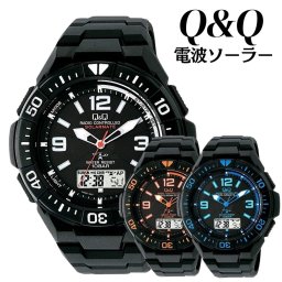 電波ソーラー 腕時計 手表 防水 シチズン Q&Q 電波 ソーラー 国内正規品 キューアンドキュー メンズ 父の日 アナデジ 電池交換不要 時刻調整不要 メンズ腕時計 男性用腕時計 誕生日プレゼント 海外出張 結婚記念日 夫 父 スポーツ 釣り 旅行 ビジネス 男性 誕生日 成人 卒業 入学