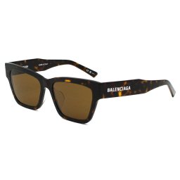 バレンシアガ BALENCIAGA サングラス アジアンフィット UVカット アイウェア ウェリントン BB0307SA-002 メンズ レディース ユニセックス ハバナ+ブラウン