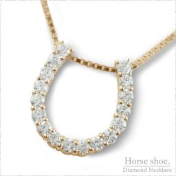 ネックレス レディース ダイヤモンド 18金 k18 馬蹄 ゴールド ペンダント 蹄鉄 ピンクゴールドk18 ダイヤ 18k 18金 人気 クリスマス