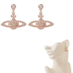ヴィヴィアンウエストウッド ピアス Vivienne Westwood 62020025-G120 ミニ バス レリーフ ドロップ ピンクゴールド PINK GOLD MINI BAS RELIEF DROP EARRINGS