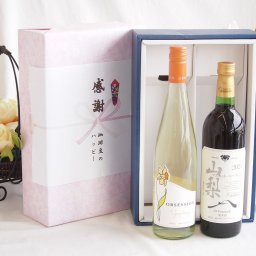 感謝の贈り物ボックス 華やかな香りカリフォルニアワインと国産ワインセット(山梨 マスカットベーリーA 赤ワイン 重口(山梨県)750mlアイアンストン オブセッション シンフォニー(アメリカ)750ml