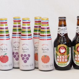 クラフトビールとリキュール8本セット(ヒュヴァ リンゴサワーalc.5% ヒュヴァ 巨峰サワーalc.5% ヒュヴァ 清見サワーalc.5% アンバーエール) 200ml×6本 330ml×2本