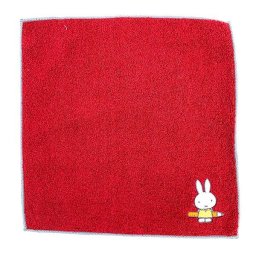 ミッフィー 刺繍M/T RD  ミッフィー ミニタオル ミニハンカチ タオルハンカチ タオル 赤 グッズ