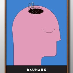 バウハウス BAUHAUS モダン A3 サイズ ポスター アート おしゃれ 絵画 インテリア 北欧 イラスト マット紙 艶消し アートパネル 額 フレーム デザイン 壁掛け ギフト 新築祝い ディスプレイ 引越し祝い　新生活　空間デザイン