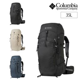 【Columbia】 リュック 大容量 pu8656 ワイルドウッド 35L リュックサック バックパック かばん 撥水 登山 ハイキング ユニセックス ギフト プレゼント ブラック
