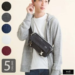 ショルダーバッグ メンズ 斜めがけ 通販 小さめ おしゃれ シンプル 軽量 通勤 通学 サブバッグ 旅行 自転車 アウトドア フラップ ウエストショルダー w*lt walt ウォルト INCASE 270082y メンズファッション