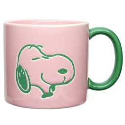 スヌーピー カラーハンドルマグカップ ピンク コップ