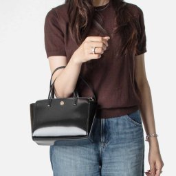 トリーバーチ TORY BURCH Emerson Smooth Mini Top Zip Tote エマーソン スムース ミニ トップジップ トート 176968 トートバッグ ショルダーバッグ レディース バッグ